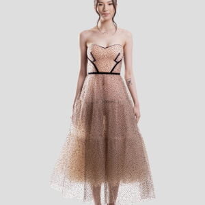 Cocktail Midi Polka Dot Dress