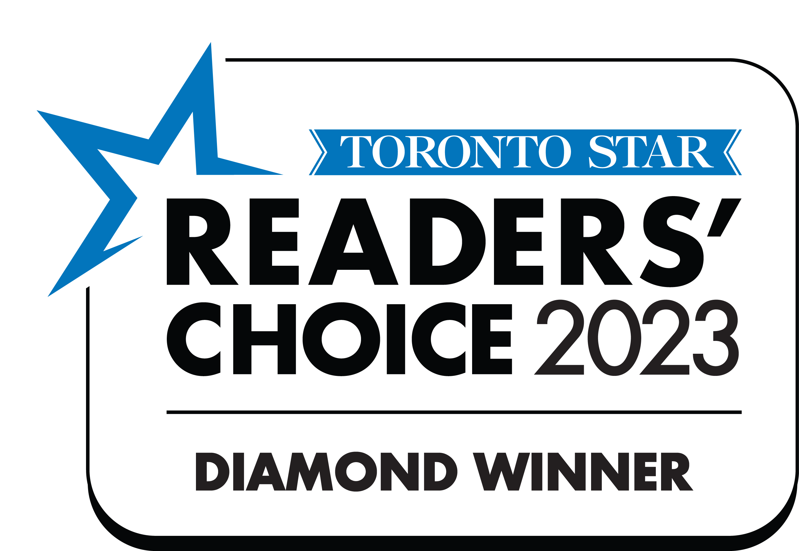 Toronto Star Readers Choice Diamond Winner